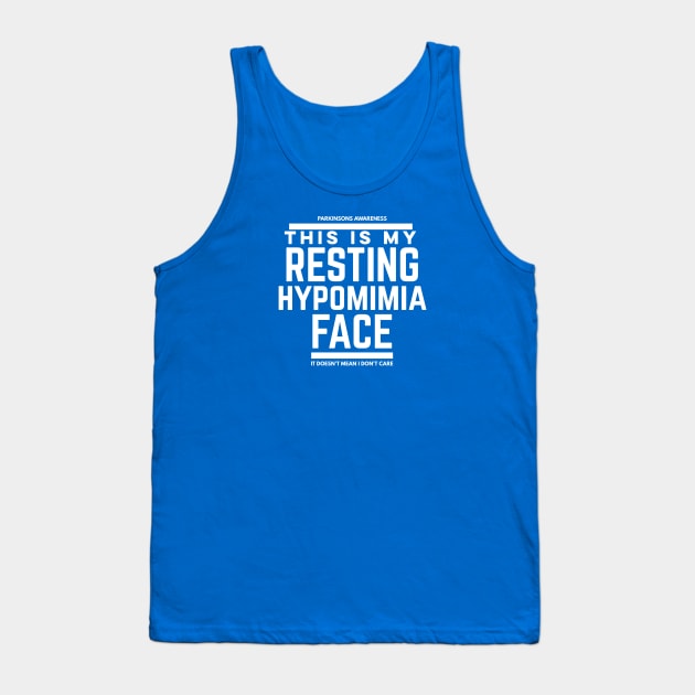 This Is My Resting hypomimia Face (Face Mask) Tank Top by SteveW50